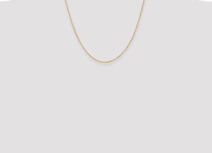 14K Singapore with Spring Ring Clasp Chain (Style PEN9-20)