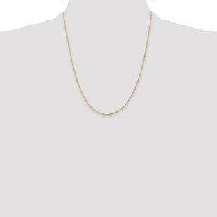 14K Singapore with Spring Ring Clasp Chain (Style PEN9-22)