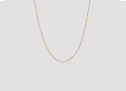 14K Singapore with Spring Ring Clasp Chain (Style PEN9-24)