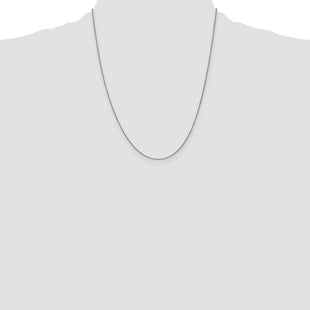 14K White Gold Spiga with Lobster Clasp Chain (Style PEN95-22)