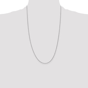 14K White Gold Spiga with Lobster Clasp Chain (Style PEN95-26)