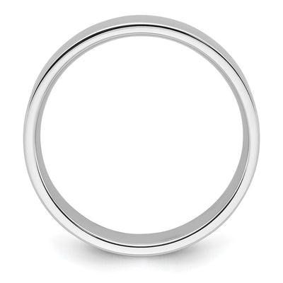 Platinum Polished Flat Wedding Band