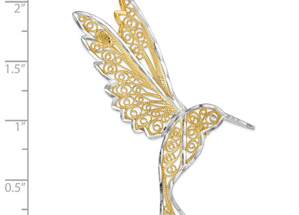 14k Yellow & Rhodium Jewelry Style PIN168 - Classique Jewelry Inc.