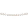 14k 8- White Round Saltwater Akoya Cultured Pearl Bracelet