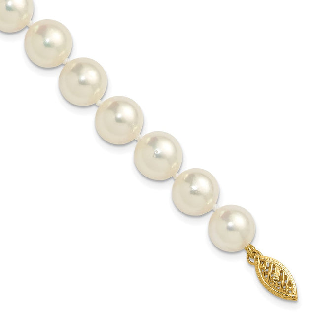 14K gold pearl necklace