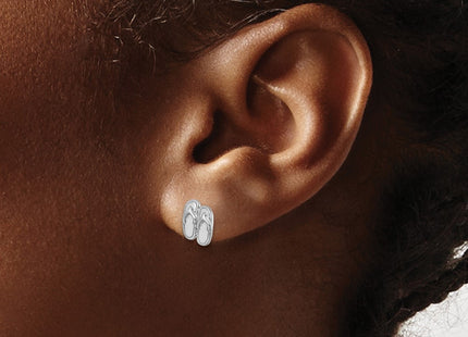 Sterling Silver Earrings Style PLE - Classique Jewelry Inc.