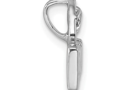 Sterling silver cubic zirconia pendant, alternate view