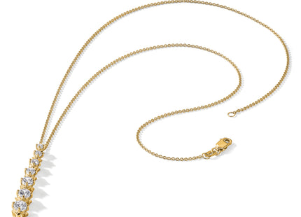 14k Polished 1 carat Diamond Circle Necklace