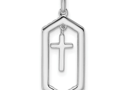 14k White Gold Pendants Style PM10073 - Classique Jewelry Inc.