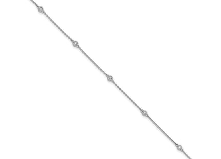 14k White Gold Chain Bracelets Style PM1009 - Classique Jewelry Inc.
