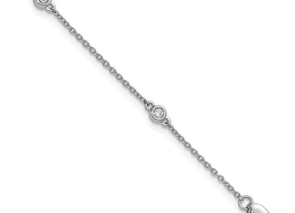 14k White Gold Chain Bracelets Style PM1009 - Classique Jewelry Inc.