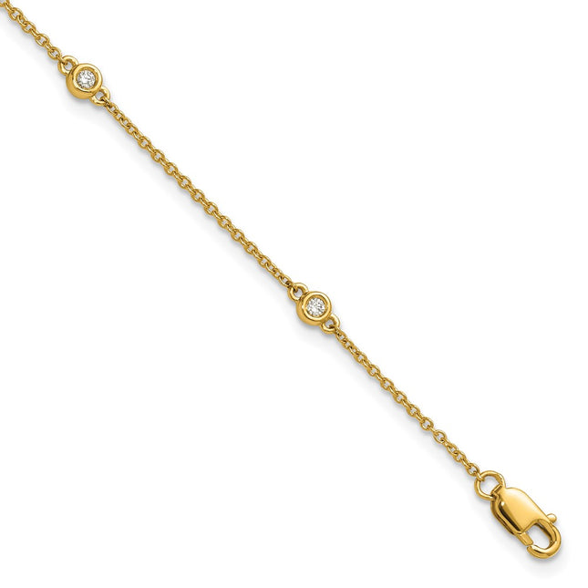 14k Yellow Gold Chain Bracelets Style PM1009 - Classique Jewelry Inc.