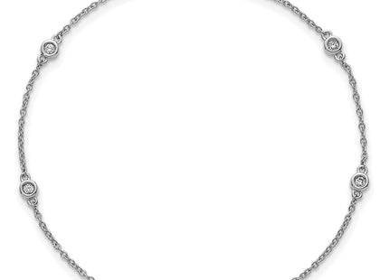14k White Gold Chain Bracelets Style PM1010 - Classique Jewelry Inc.