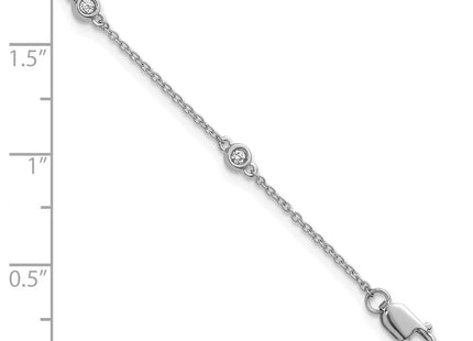 14k White Gold Chain Bracelets Style PM1010 - Classique Jewelry Inc.