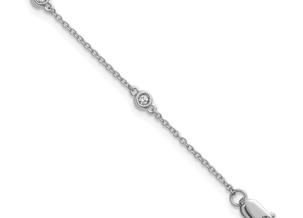 14k White Gold Chain Bracelets Style PM1010 - Classique Jewelry Inc.