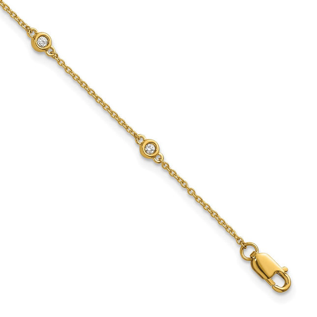 14k Yellow Gold Chain Bracelets Style PM1010 - Classique Jewelry Inc.