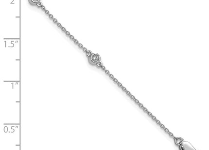 14k White Gold Chain Bracelets Style PM1012 - Classique Jewelry Inc.