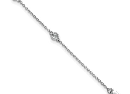 14k White Gold Chain Bracelets Style PM1012 - Classique Jewelry Inc.