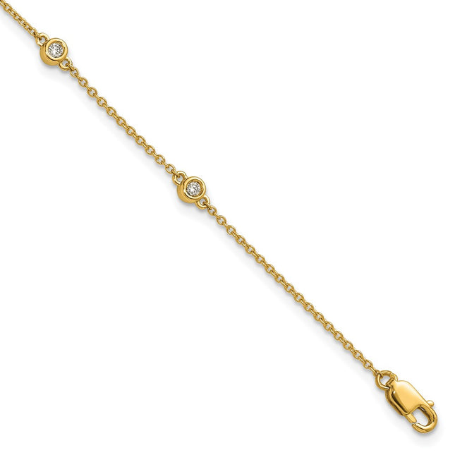 14k Yellow Gold Chain Bracelets Style PM1012 - Classique Jewelry Inc.