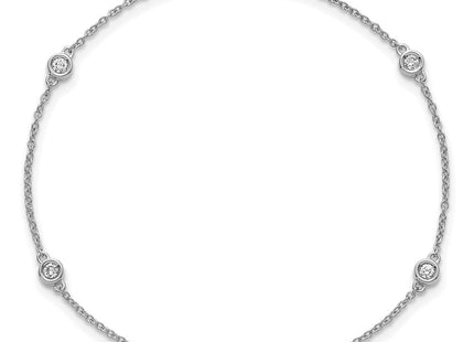 14k White Gold Chain Bracelets Style PM1013 - Classique Jewelry Inc.