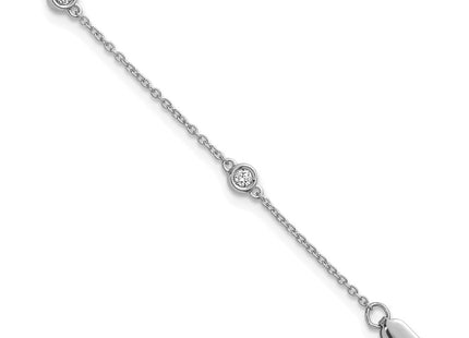 14k White Gold Chain Bracelets Style PM1013 - Classique Jewelry Inc.