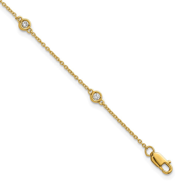 14k Yellow Gold Chain Bracelets Style PM1013 - Classique Jewelry Inc.