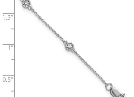 14k White Gold Chain Bracelets Style PM1014 - Classique Jewelry Inc.