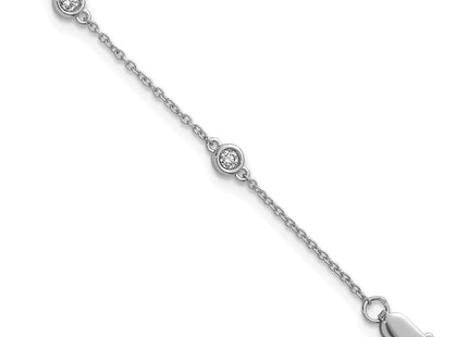 14k White Gold Chain Bracelets Style PM1014 - Classique Jewelry Inc.