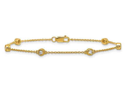 14k Yellow Gold Chain Bracelets Style PM1014 - Classique Jewelry Inc.