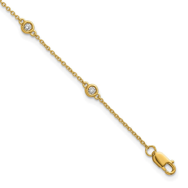 14k Yellow Gold Chain Bracelets Style PM1014 - Classique Jewelry Inc.