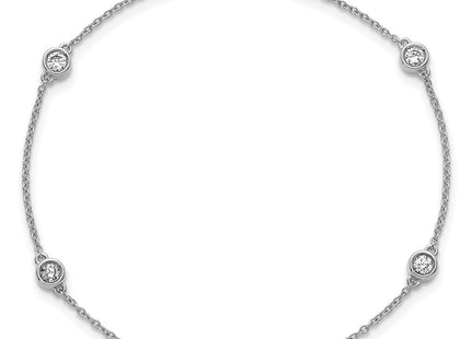 14k White Gold Chain Bracelets Style PM1015 - Classique Jewelry Inc.