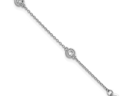 14k White Gold Chain Bracelets Style PM1015 - Classique Jewelry Inc.