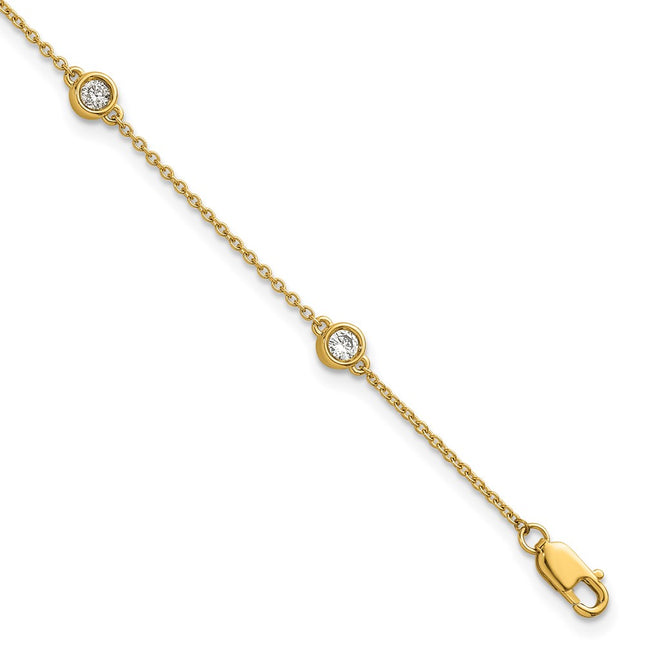 14k Yellow Gold Chain Bracelets Style PM1015 - Classique Jewelry Inc.