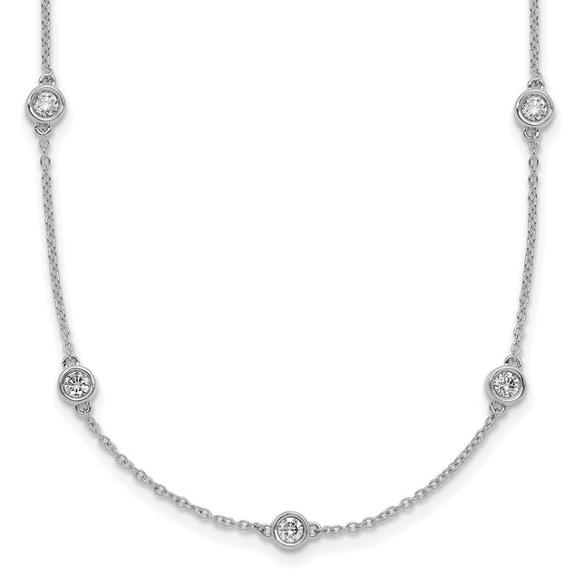 14k White Gold Chain Necklaces Style PM1015 - Classique Jewelry Inc.