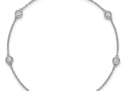 14k White Gold Chain Bracelets Style PM1016 - Classique Jewelry Inc.