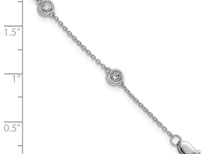 14k White Gold Chain Bracelets Style PM1016 - Classique Jewelry Inc.