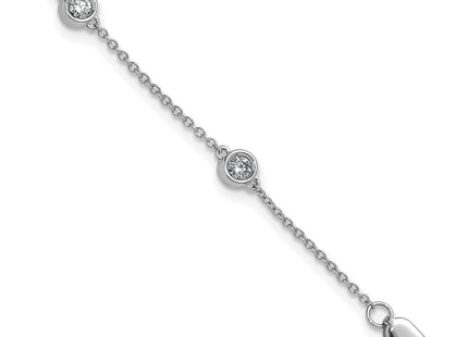 14k White Gold Chain Bracelets Style PM1016 - Classique Jewelry Inc.