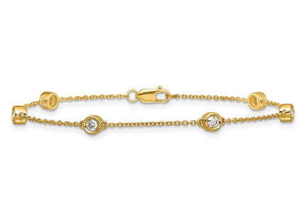 14k Yellow Gold Chain Bracelets Style PM1016 - Classique Jewelry Inc.