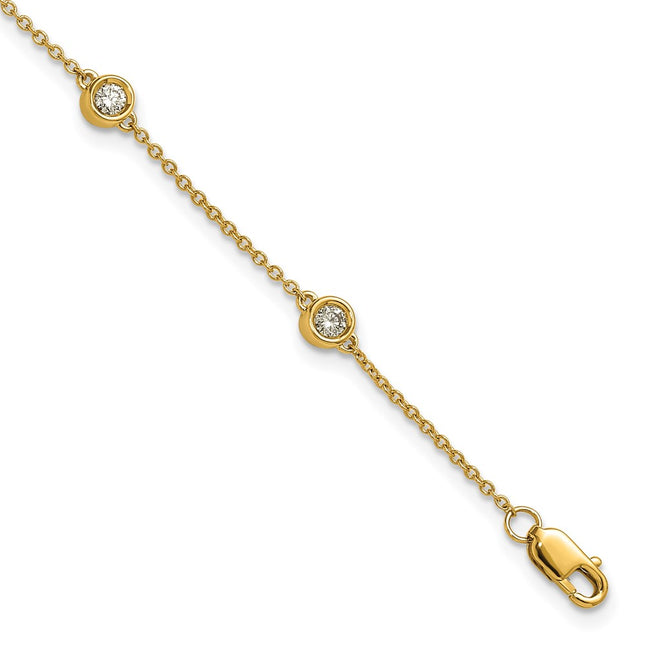 14k Yellow Gold Chain Bracelets Style PM1016 - Classique Jewelry Inc.
