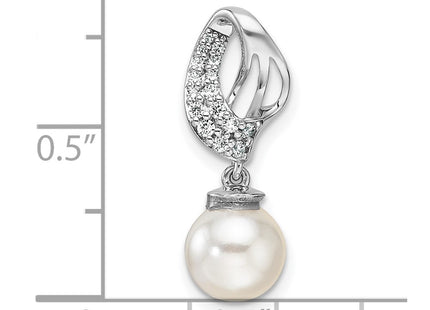 14K white gold diamond chain, further view
