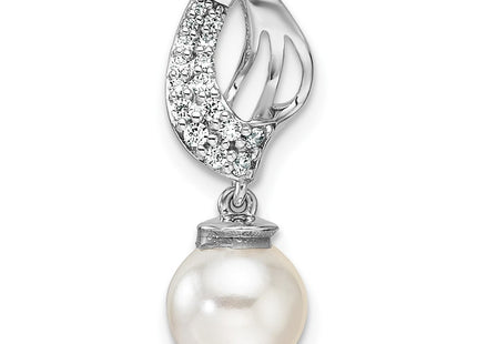 14K white gold diamond chain