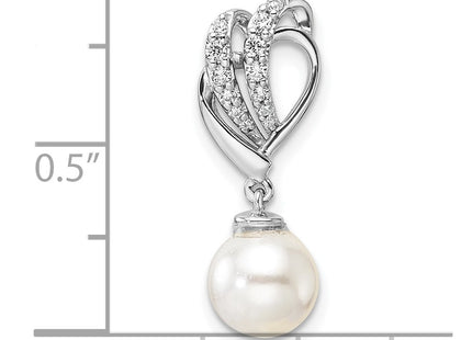 14K white gold diamond chain, further view
