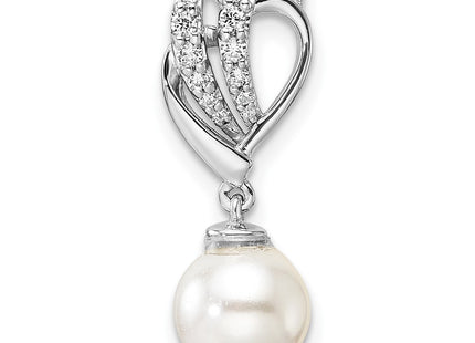14K white gold diamond chain