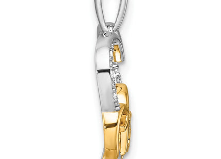 14k Two-tone Pendants Style PM10196 - Classique Jewelry Inc.