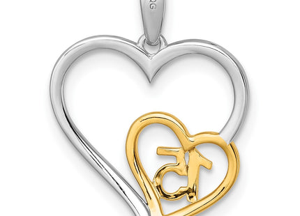 14k Two-tone Pendants Style PM10196 - Classique Jewelry Inc.