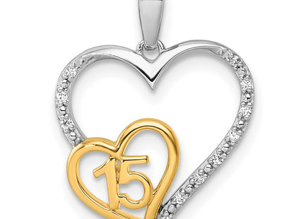 14k Two-tone Pendants Style PM10196 - Classique Jewelry Inc.