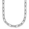 14K White Gold Polished and Twisted 1.44 carat Diamond Paperclip Link Necklace