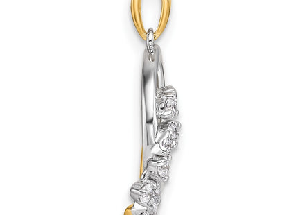 14k Two-tone Pendants Style PM10361 - Classique Jewelry Inc.