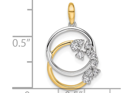 14k Two-tone Pendants Style PM10361 - Classique Jewelry Inc.