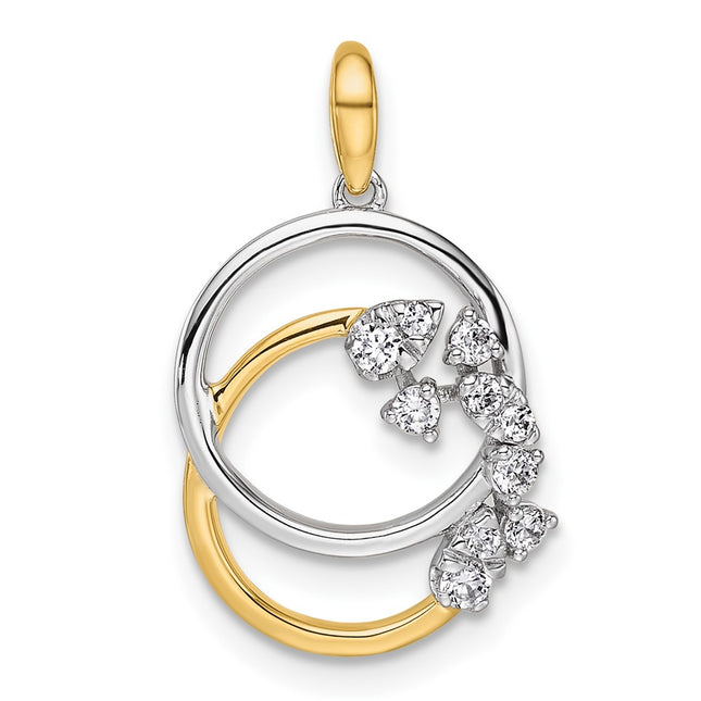 14k Two-tone Pendants Style PM10361 - Classique Jewelry Inc.